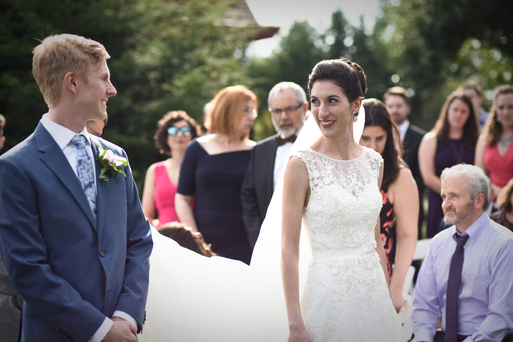 Margalit & David - August Interfaith Wedding at Edgewood Country Club | Tallulah Ketubahs