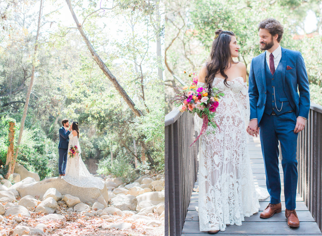 Courtney & Sam Beautiful Boho Wedding in Santa Barbara | Tallulah Ketubahs