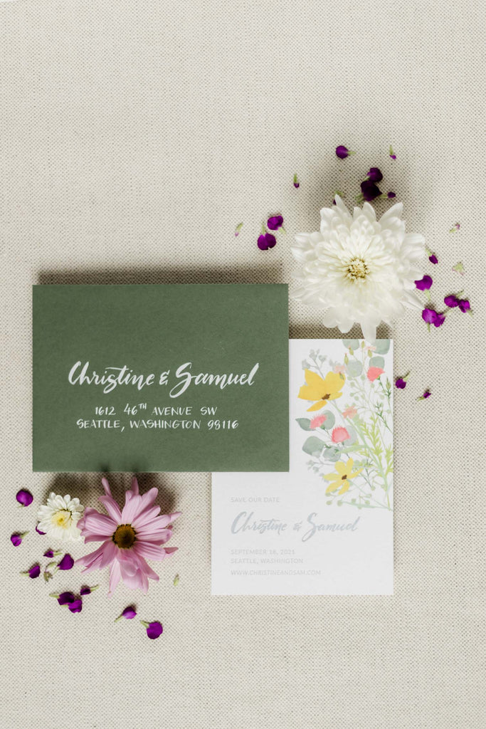 Semi-Custom Wedding Invitations Giveaway | Tallulah Ketubahs & Etiquette Design Co | Auburn Jewelry