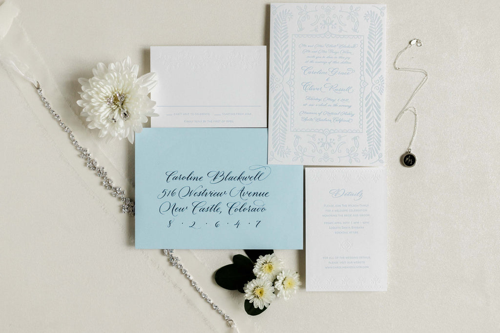 Semi-Custom Wedding Invitations Giveaway | Tallulah Ketubahs & Etiquette Design Co | Auburn Jewelry