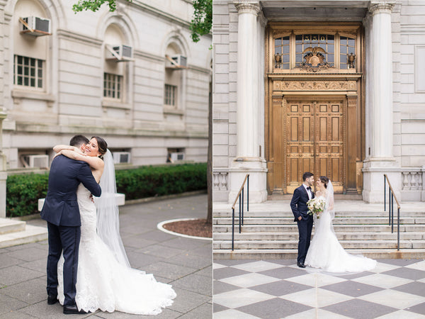 Nicole & Dan's Modern Jewish Wedding in Hartford, CT | First Look | Tallulah Ketubahs