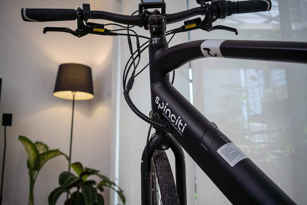 man riding an ebike