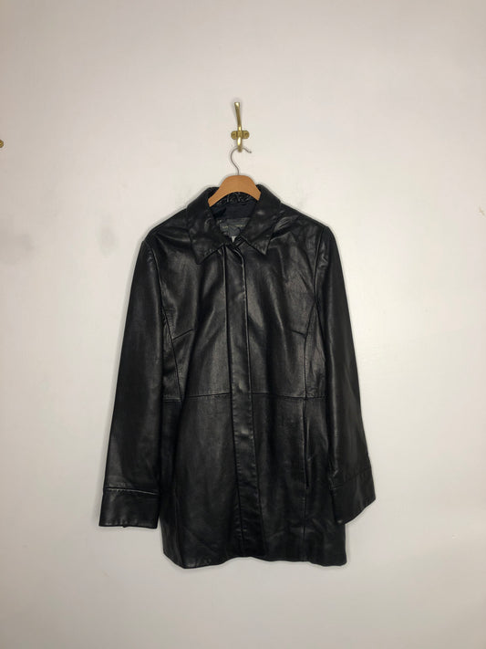 Banana Republic black soft leather jacket size L