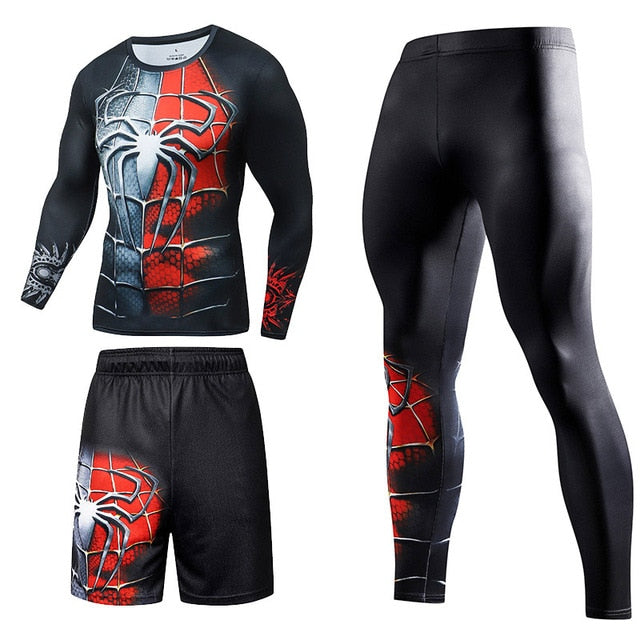 Men Superhero Compression Sport Suit - booty beez fitness