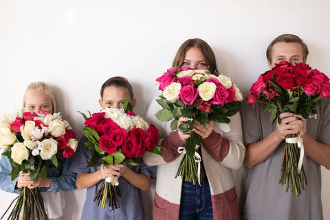5 Reasons to Choose roses row of kids holding huge rose bouquets