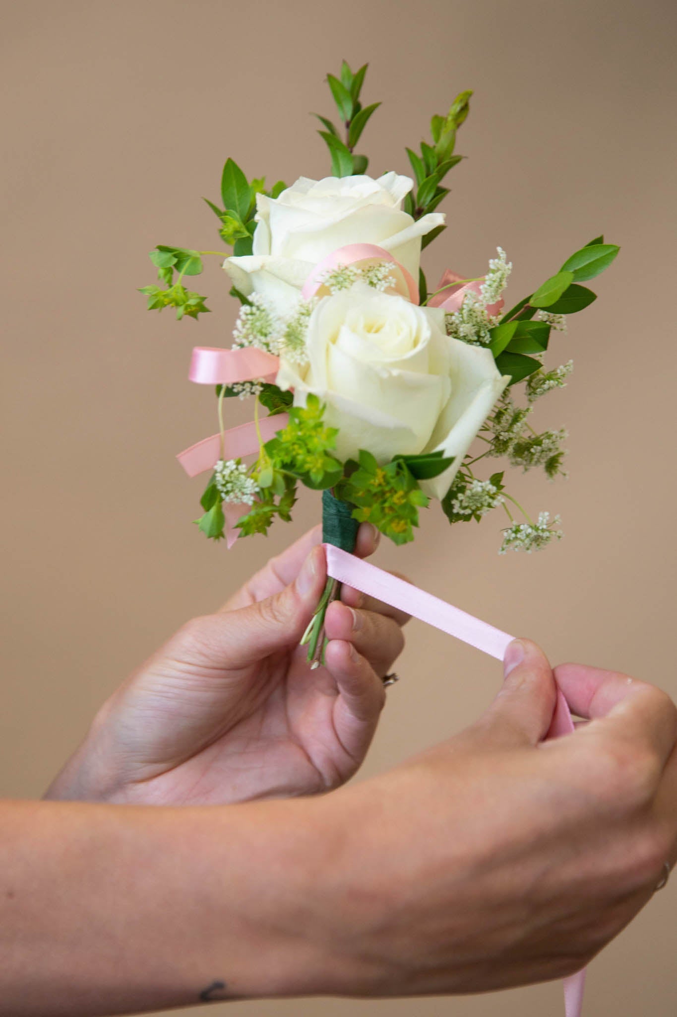 How to Make a DIY Wrist Corsage for the Mother of the Bride