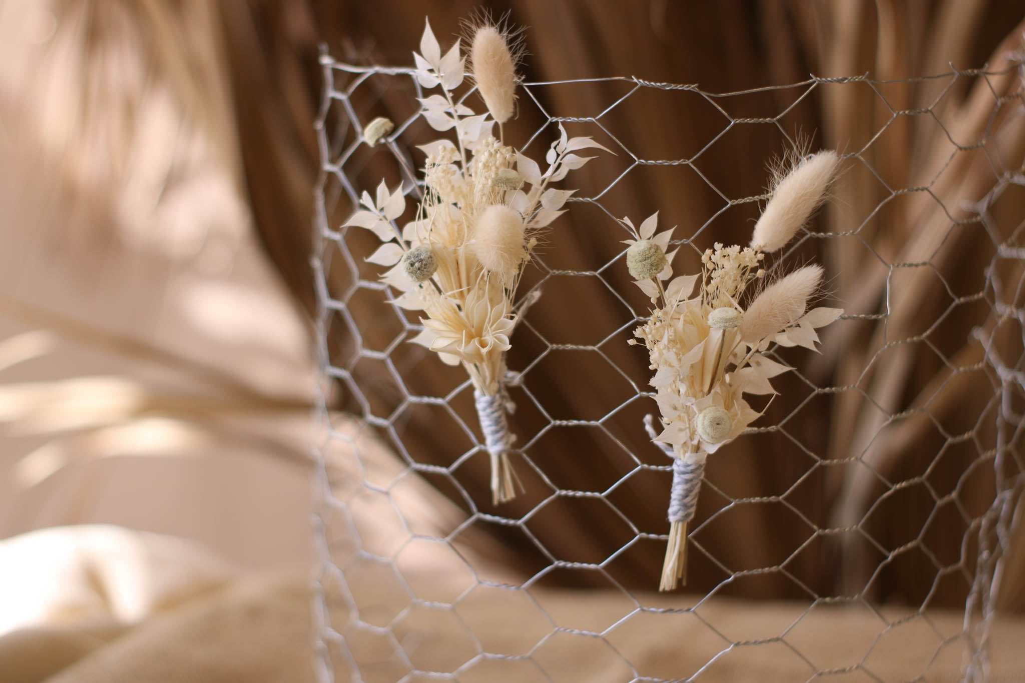 How to make a boutonniere: Dried flower example