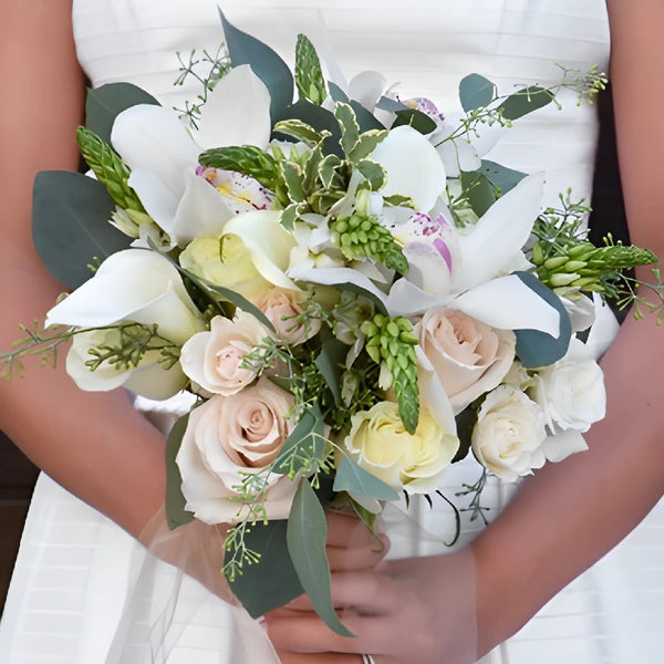 Blushing Bridal Bouquet, Loveland Wedding Florist