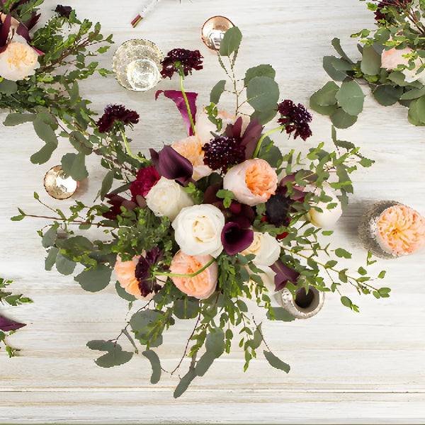 Burgundy Blush DIY Wedding Flower Pack