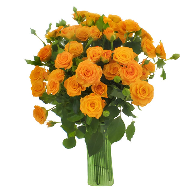 Wholesale Light Golden Orange Spray Rose ᐉ bulk Light Golden Orange ...