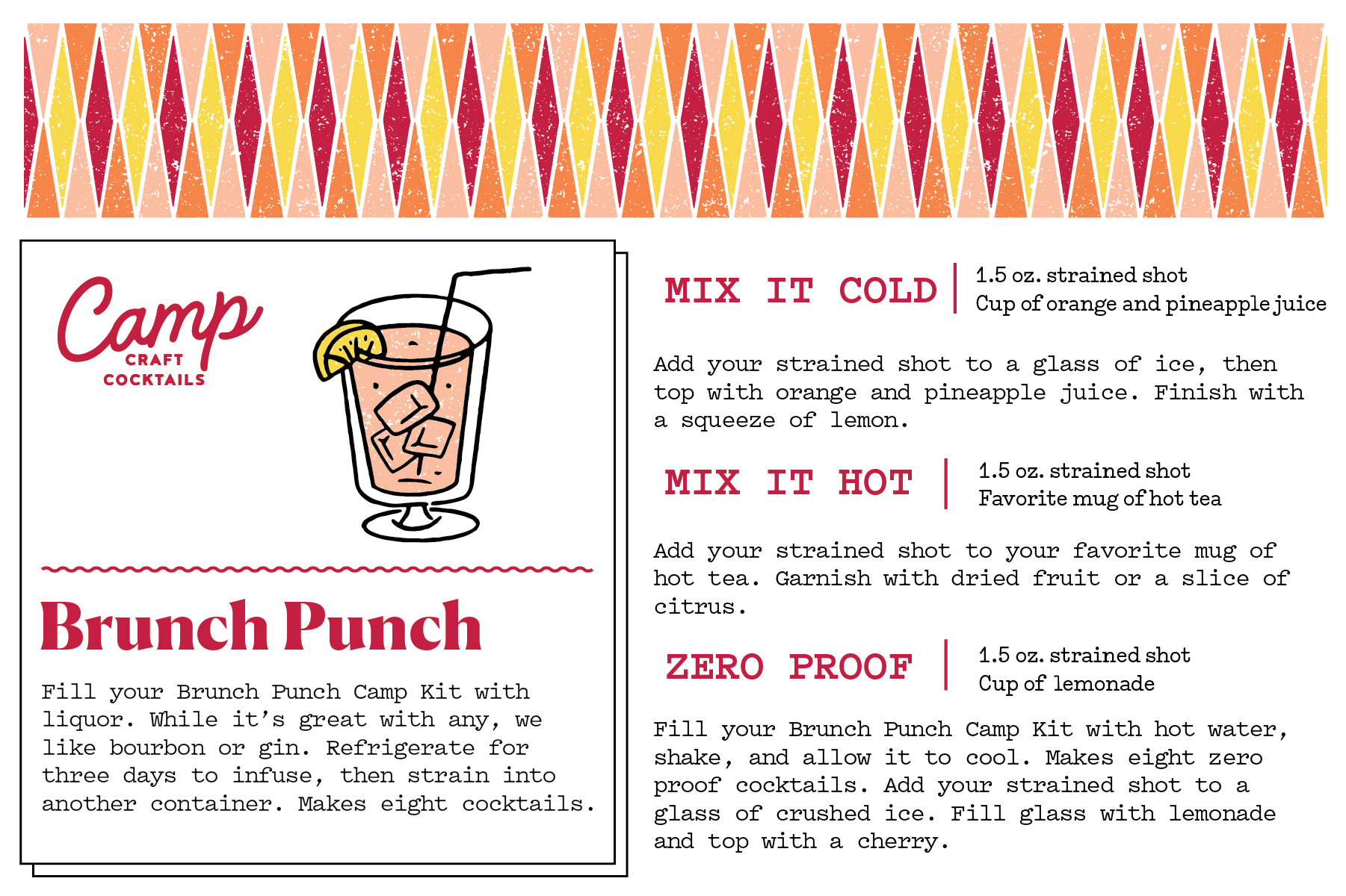 Brunch Punch Recipe Card