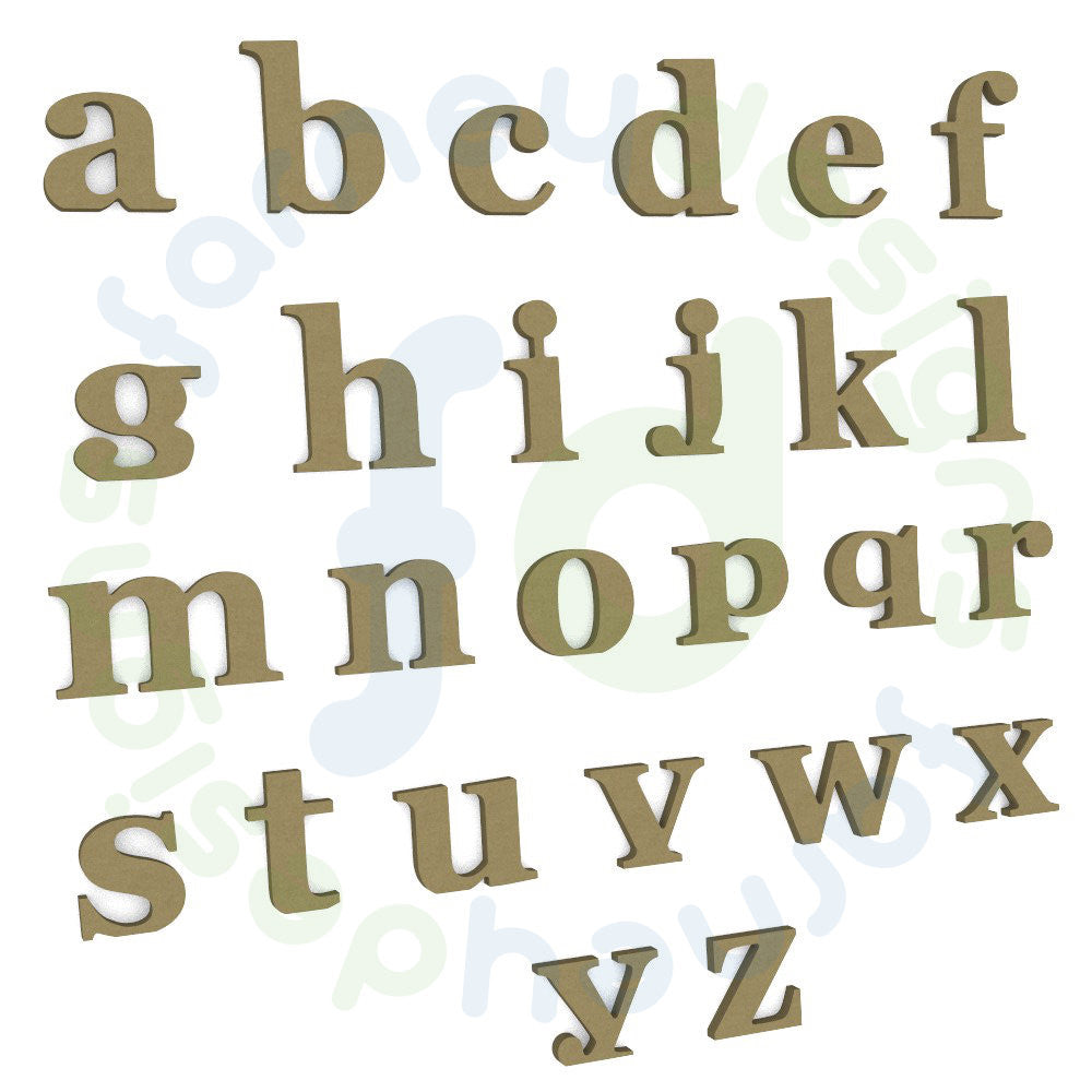 Georgia Bold 18mm Free Standing Lower Case Letters – Farney Designs