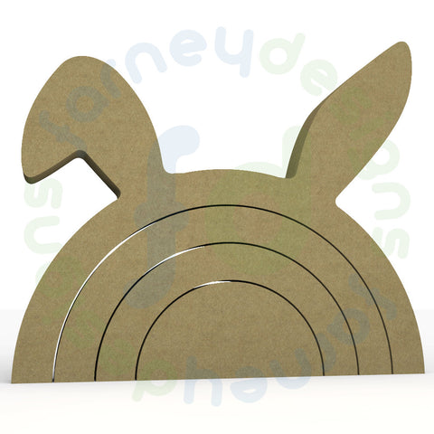 Rabbit Ears Stackable Rainbow in 18mm MDF - (Stacking Stackers)