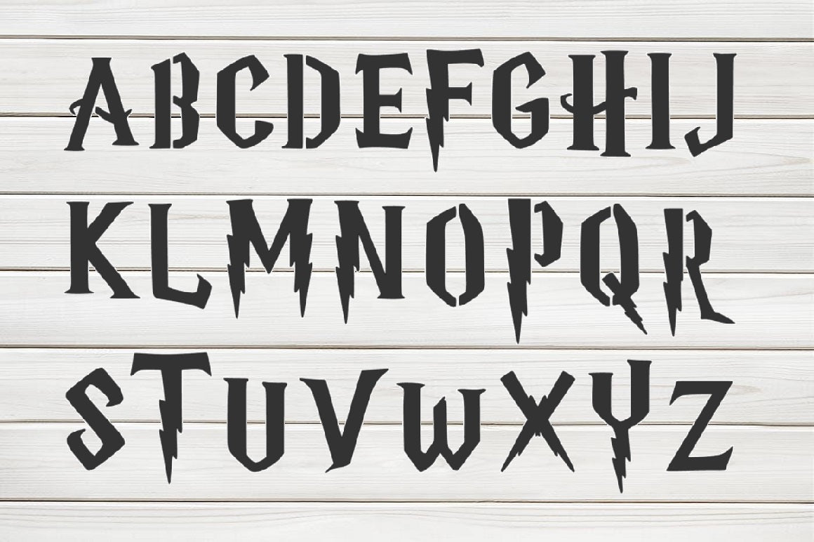 cricut font like harry potter