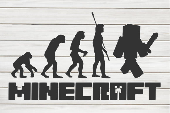 Minecraft Steve Warrior Evolution Stencil Template Design Print Digita Giwuart