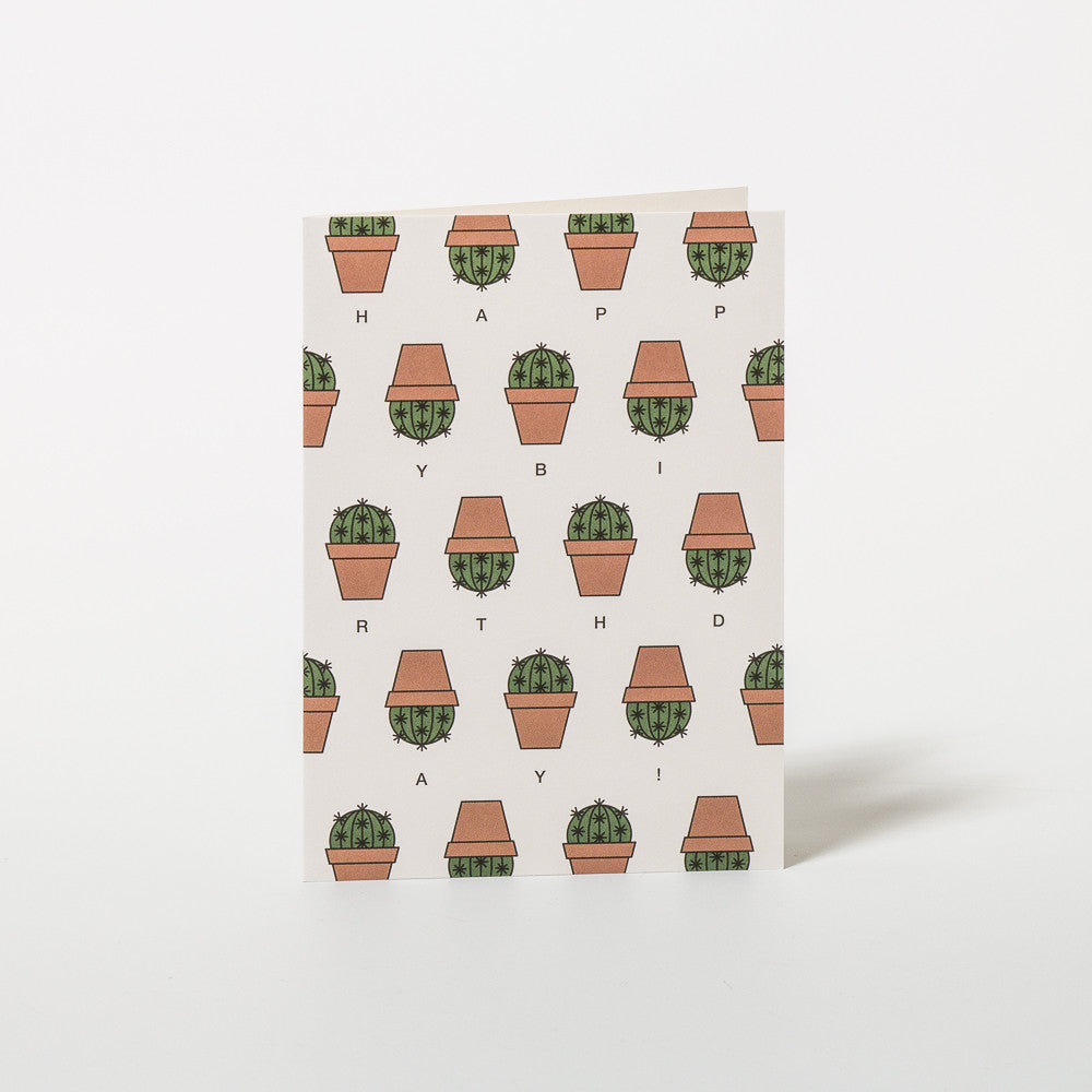 Geburtstagskarte Cactus Von Redfries Papperlott