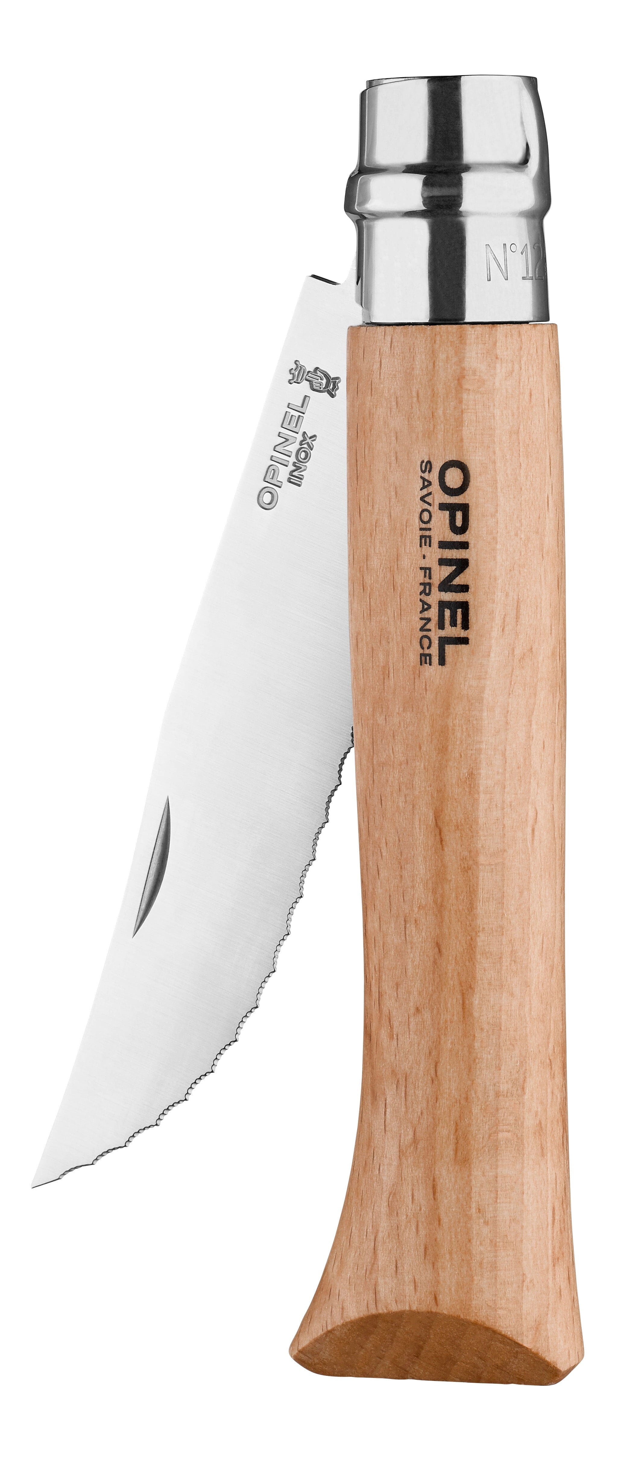 Billede af Opinel Nomad N'12 foldbar brødkniv, bøgetræ, rustfri stål
