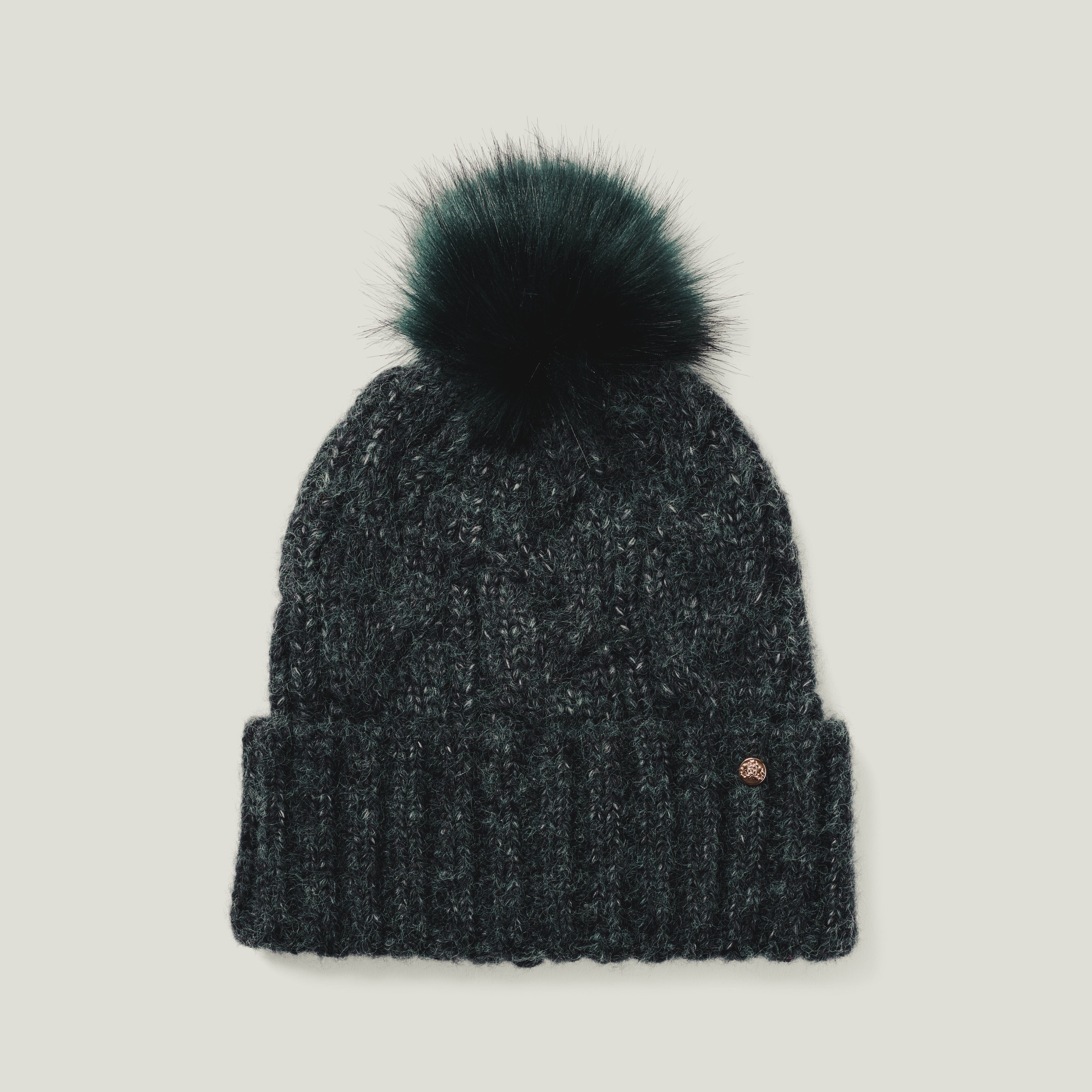 Billede af Amelia Beanie tophue, teal blågrøn