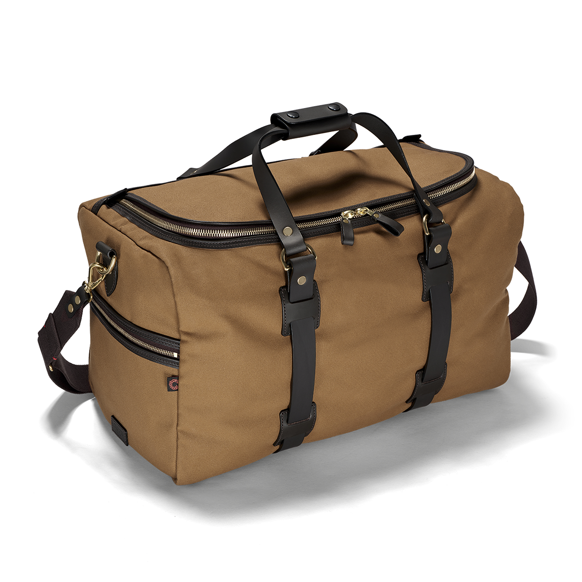 Se CROOTS British Twill Cargo Holdall, tan mellembrun hos Godsejeren