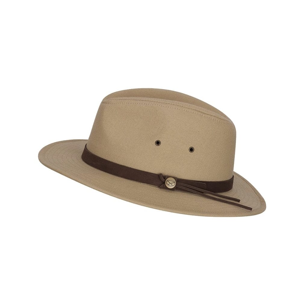 Panmure Canvas Foldable Hat, sand, (with carry bag) - XL (61cm)