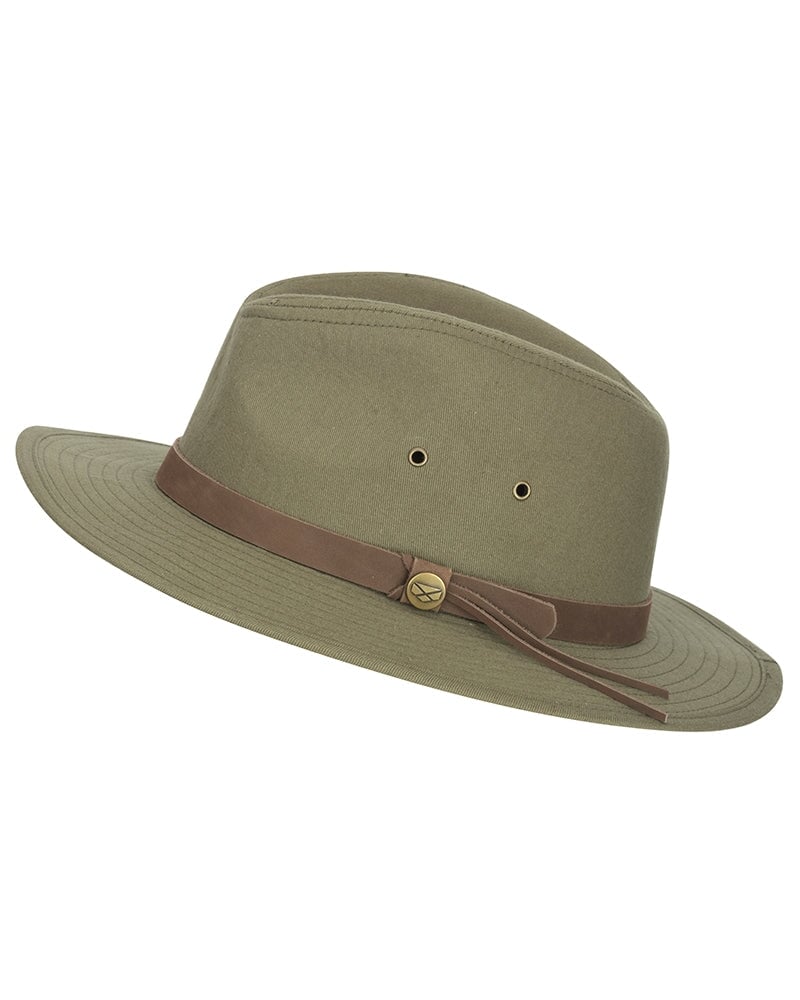 Se Panmure Canvas Foldable Hat, khaki, (with carry bag) - M (57cm) hos Godsejeren