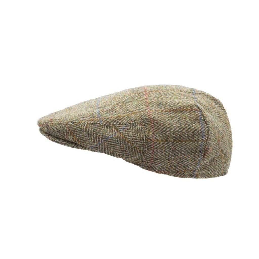 Se Oakmoor Harris Tweed sixpence hat, mosgrøn - XL - 60 cm hos Godsejeren