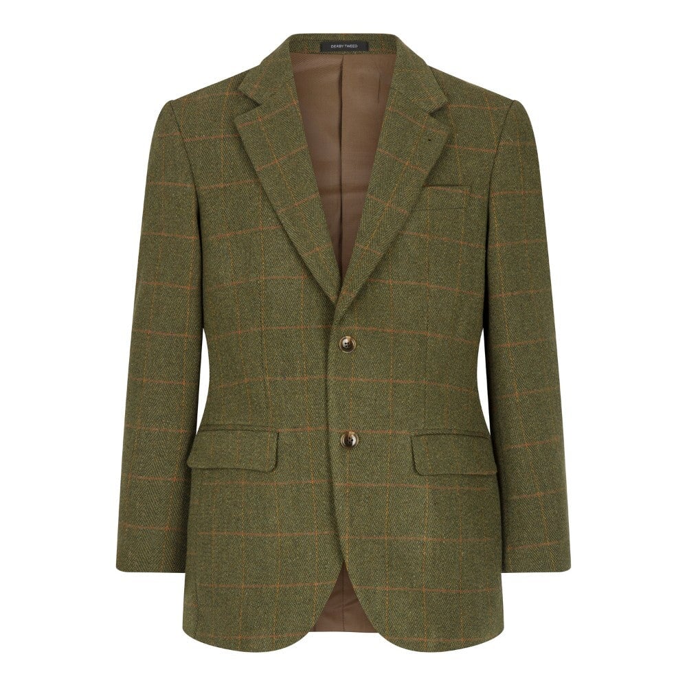 Se Windsor mens blazer, tweed, mørk grøn - XL (UK44/EU54) hos Godsejeren