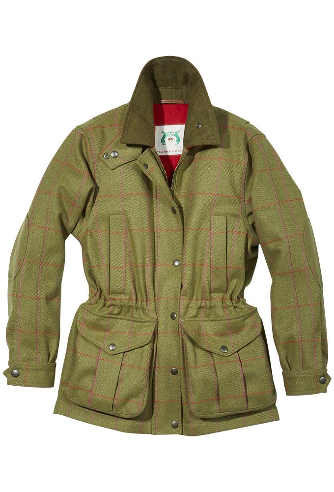 Se Franken & Cie Ladies Fieldsports jakke, Lovat tweed, window pane tern - 36 (EU) Small hos Godsejeren