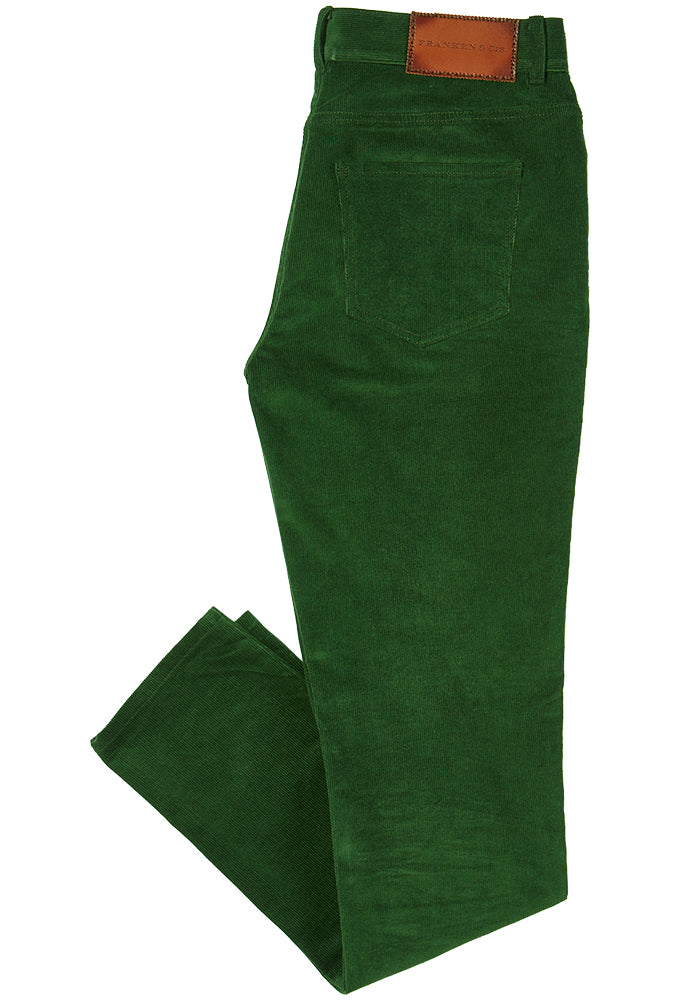 Fløjlsbukser, dame, racing grøn - EU40