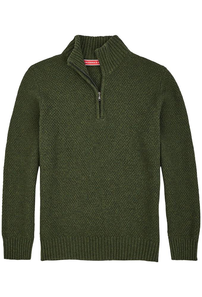 Franken & Cie Mens Troyer jumper, oliven - 56 (XXL)