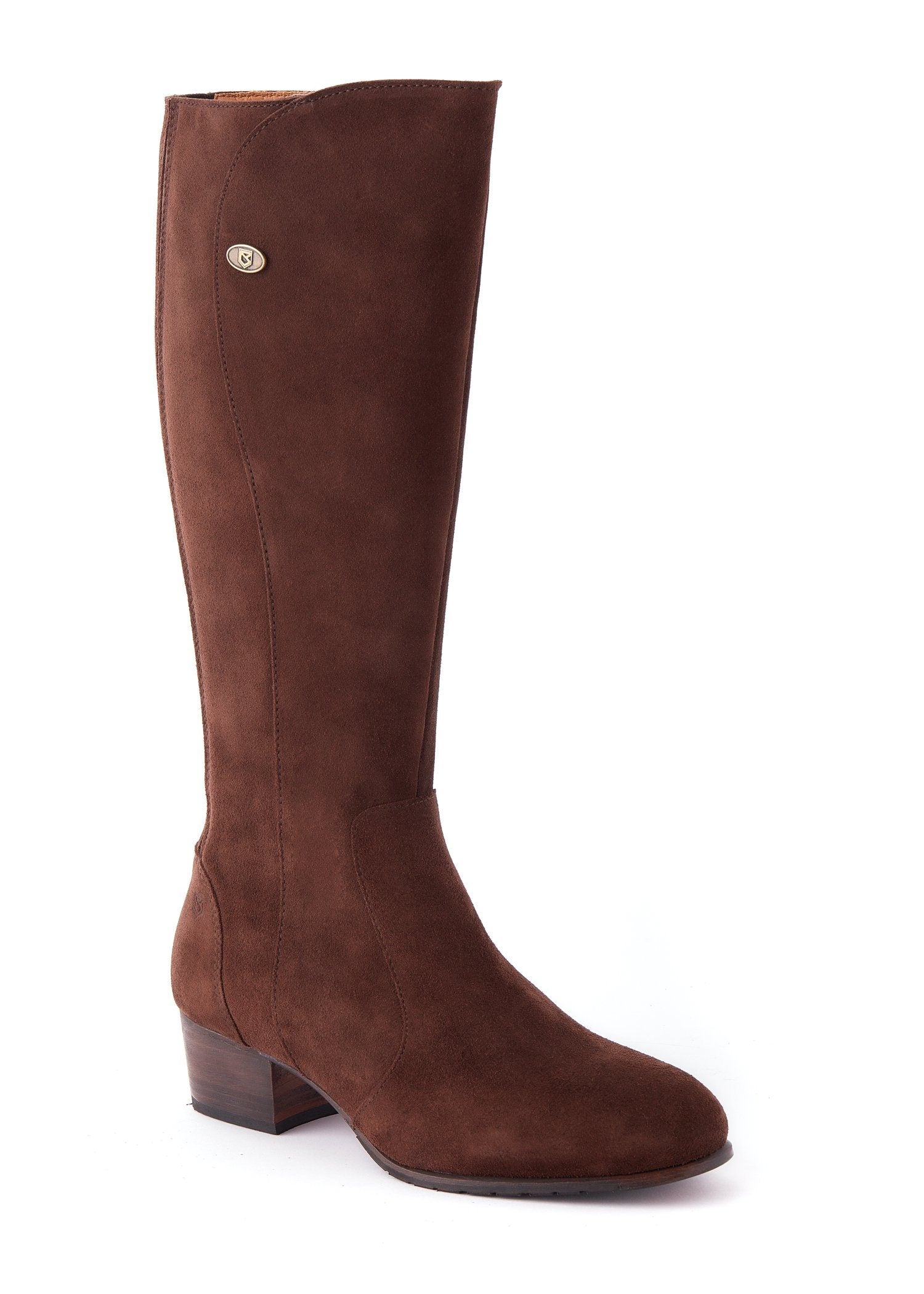 Se Downpatrick Ladies Knee-high støvle ruskind, Cigar mørkebrun - 38 hos Godsejeren