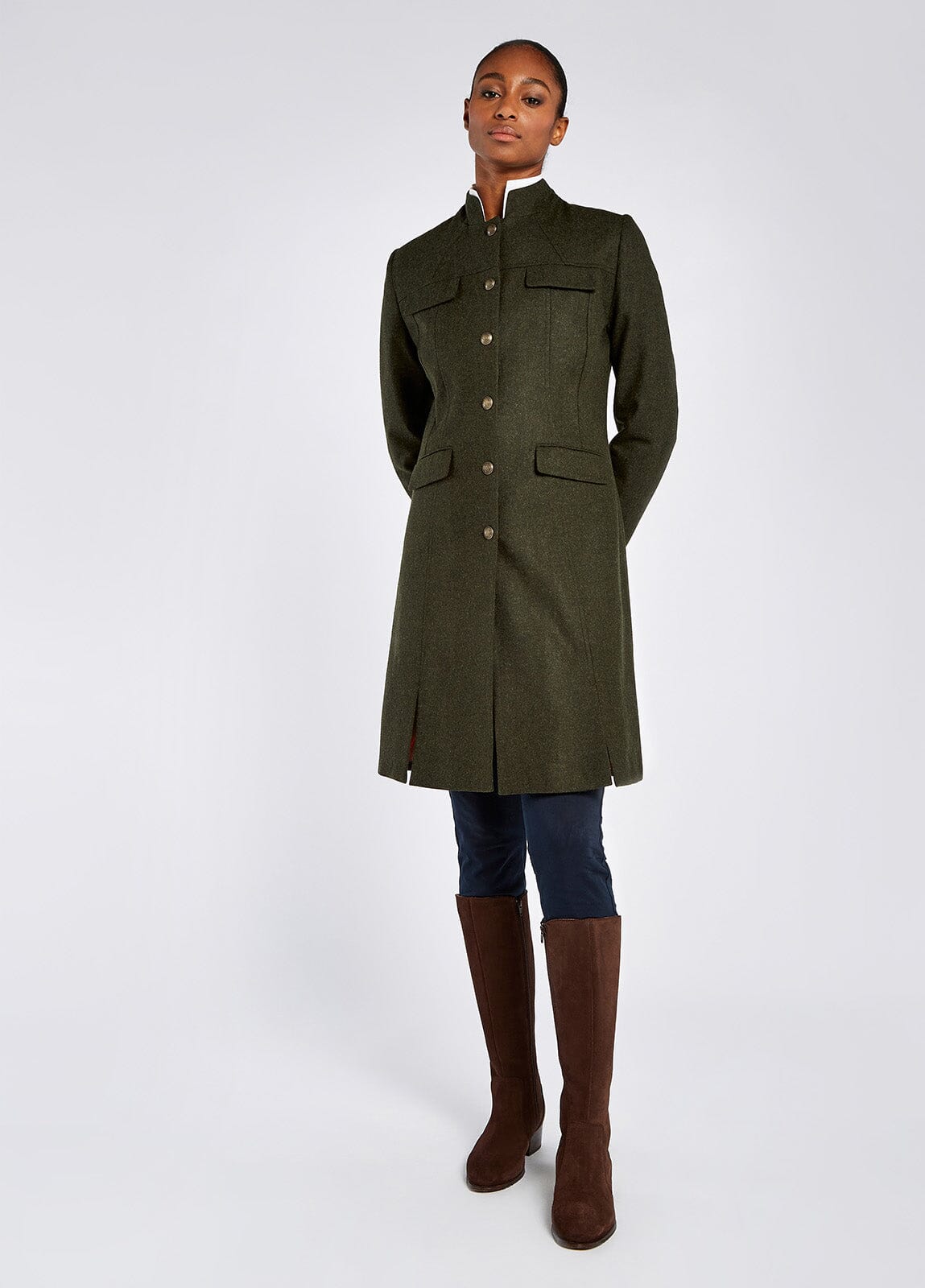 Billede af Coolepark Ladies Loden Coat, lodengrøn - 36 (UK 10)