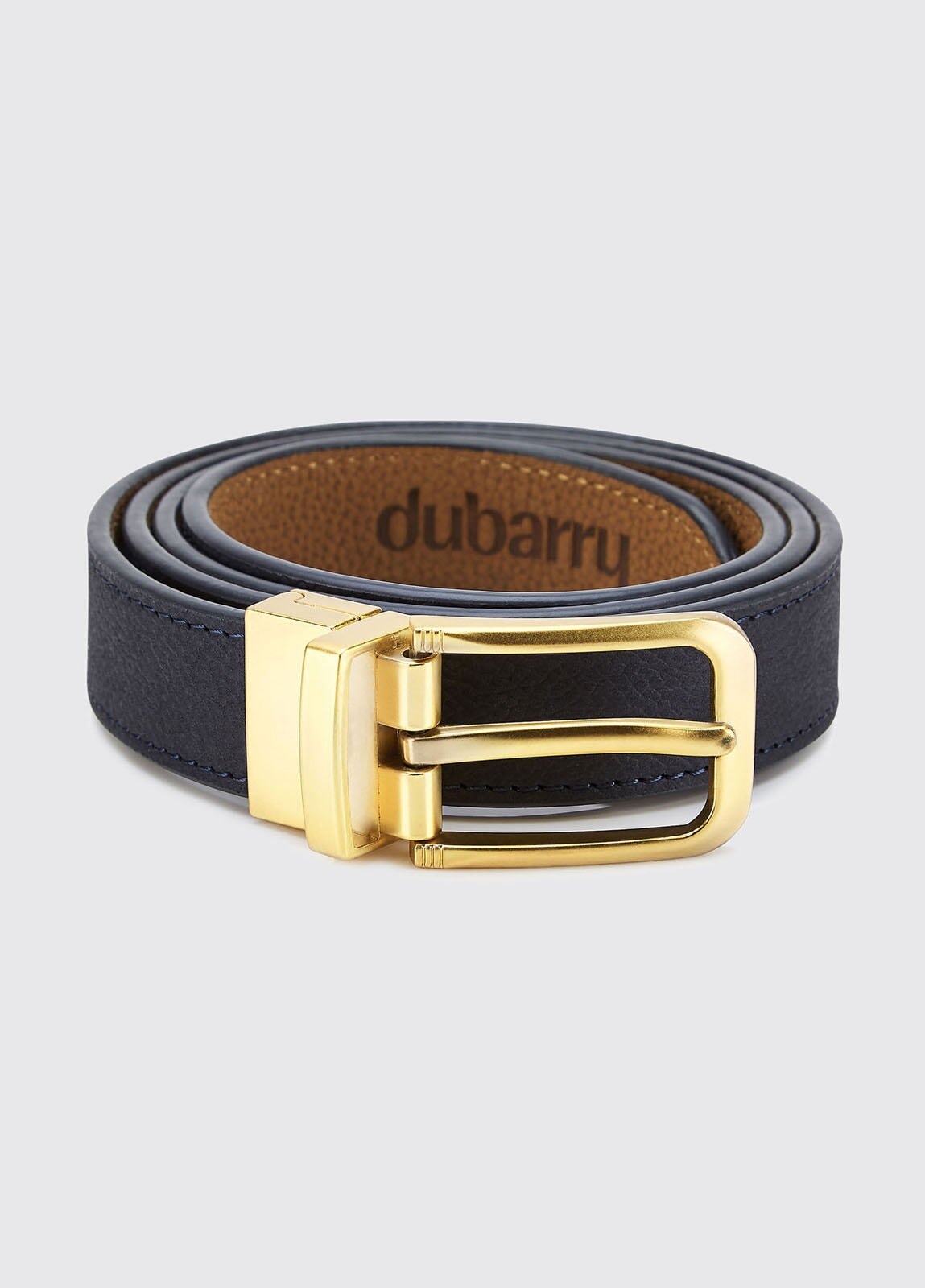 Billede af Foynes Reversible Ladies Belt bælte, læder, navy/tan - 38-40