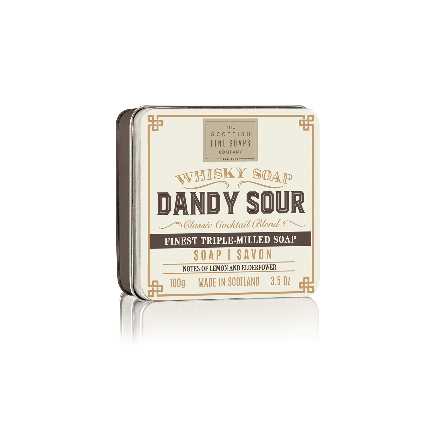 Whisky sæbe Dandy Sour - i tindåse