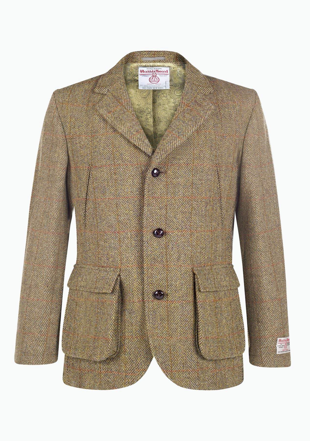 Billede af Callum Utility Jacket Harris Tweed, mustard herringbone - 44 UK (54 EU)