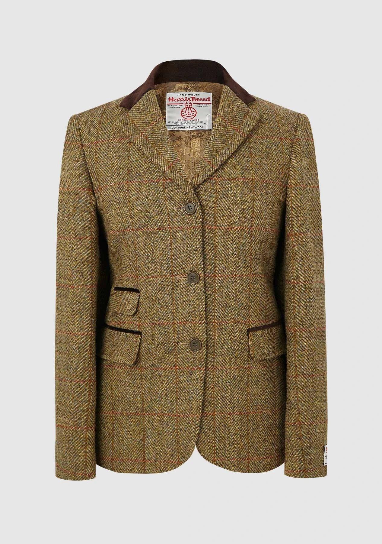 Billede af Sarah Jacket Harris Tweed, mustard herringbone - 8 (XS)