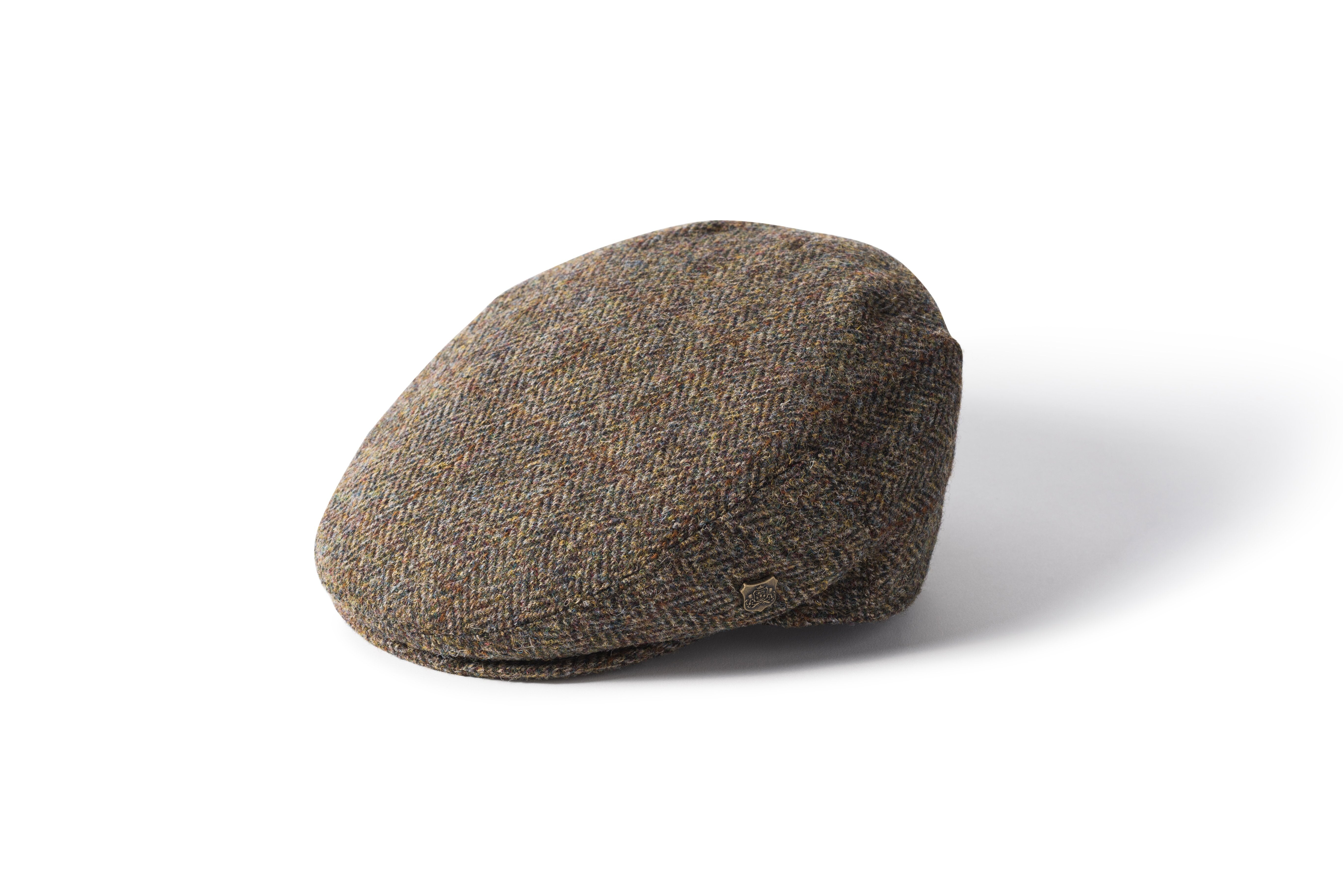 Se Stornoway Harris Tweed Flat Cap sixpence - brun - 60 cm hos Godsejeren