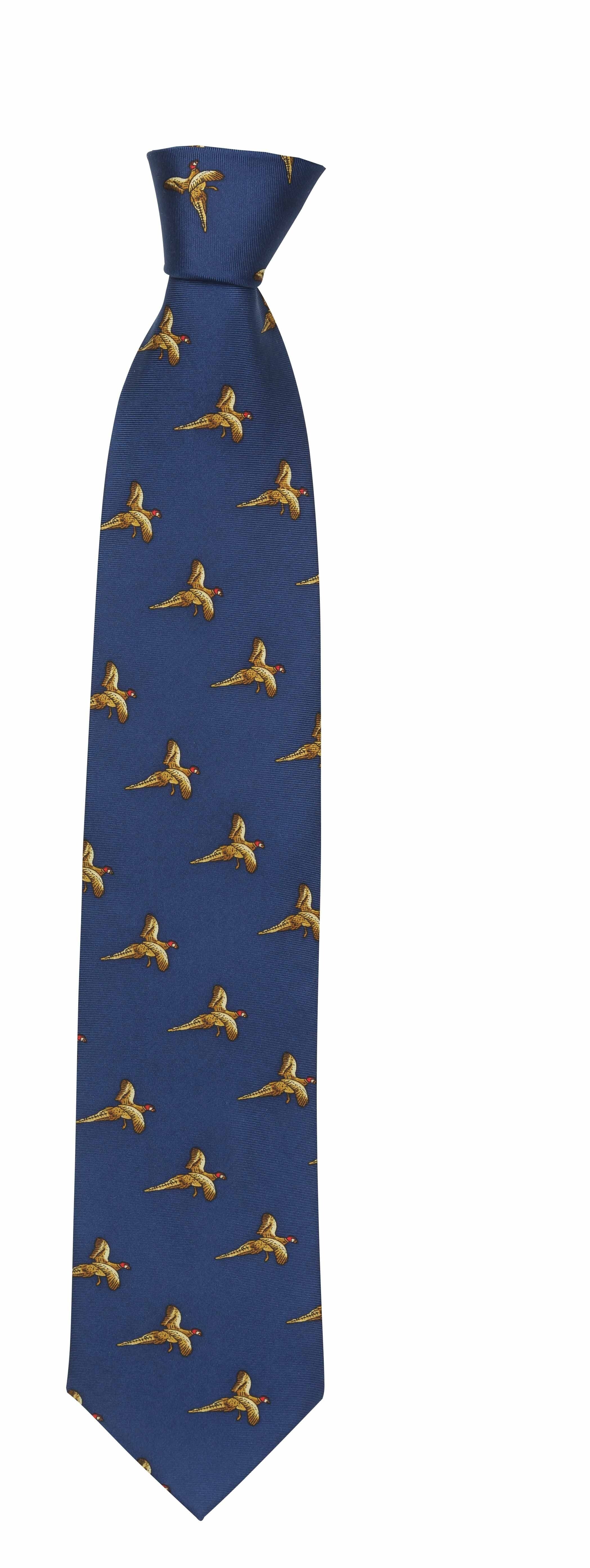 Se Hoggs of Fife silkeslips, navy pheasants hos Godsejeren