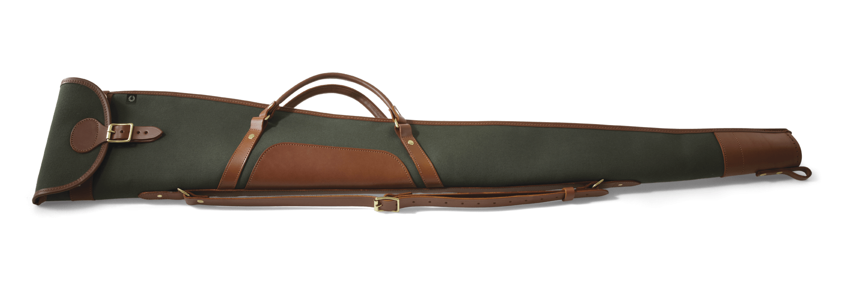 Billede af CROOTS Rosedale Shotgun Slip 30", håndtag, kanvas, dark loden/london tan