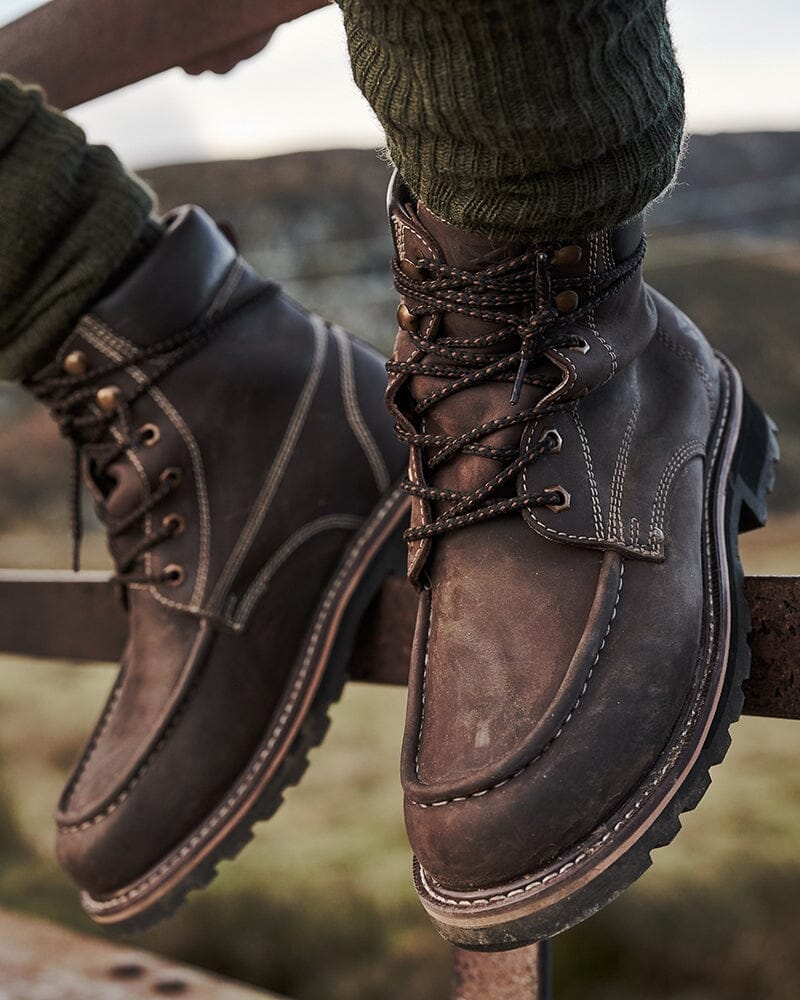 Billede af Selkirk støvle, læder, mørkebrun - 46