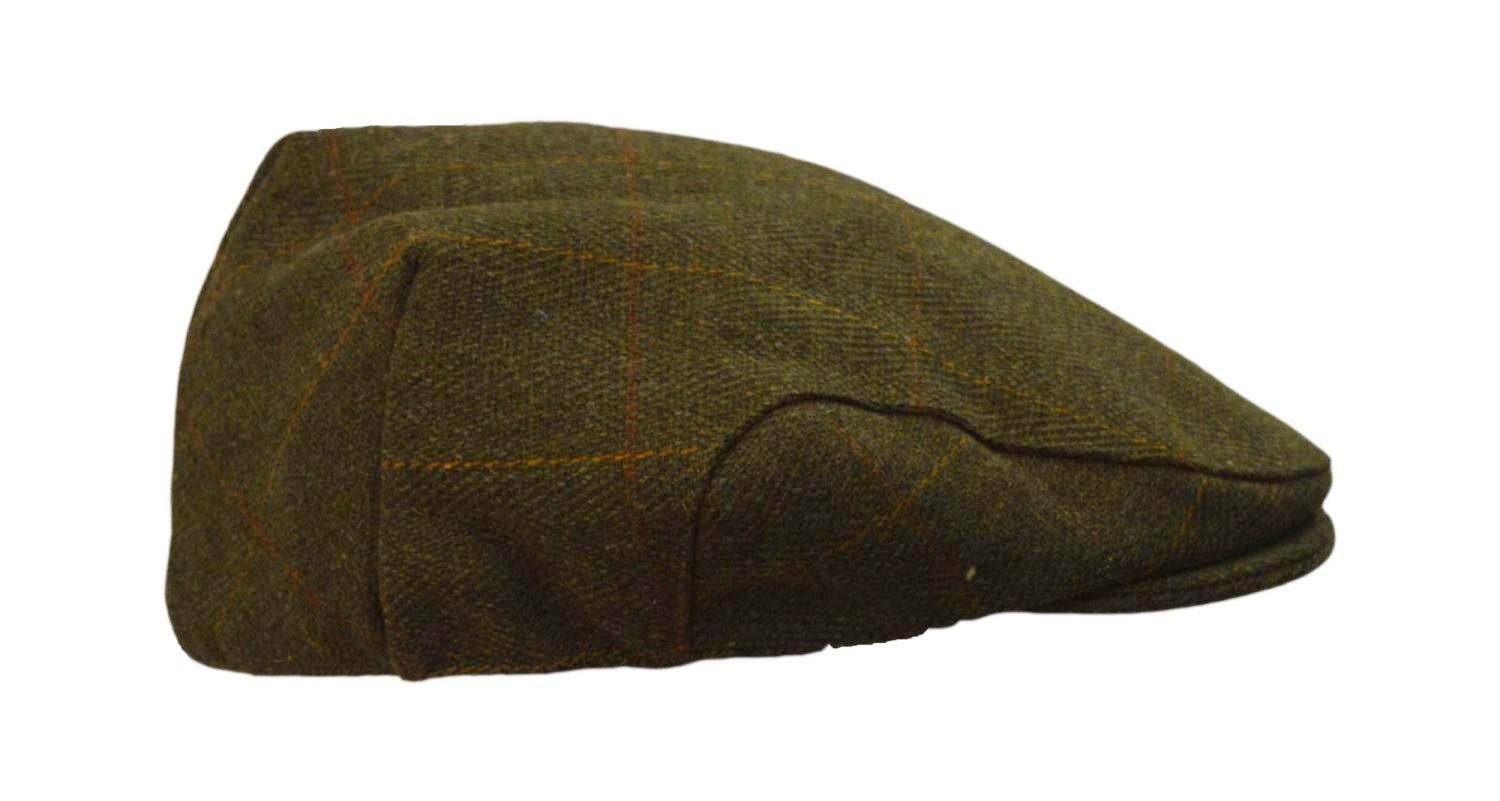 Se Tweed Country sixpence hat, mørk grøn - XL - 60 cm hos Godsejeren