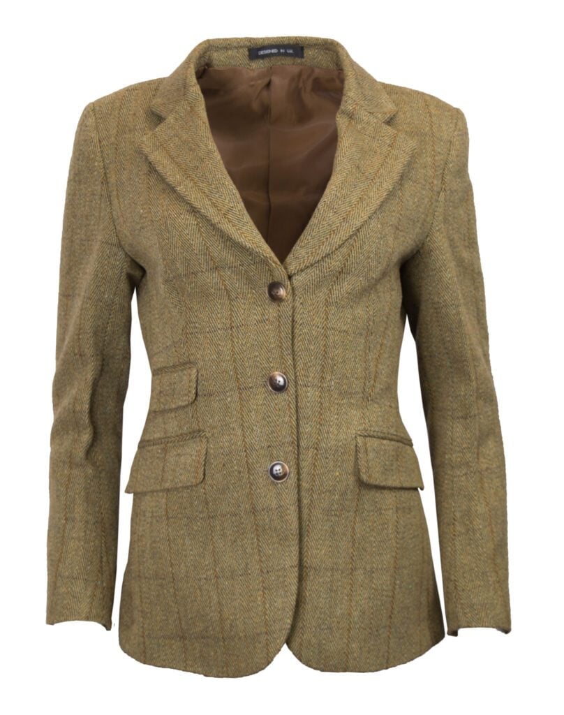 Se Mayland ladies hacking jacket, tweed, lys salvie - M (12) hos Godsejeren