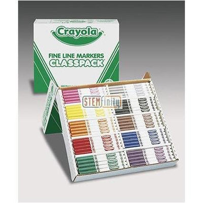 Classpack Non-Washable Broad Crayola Point Markers 16 Colors 256