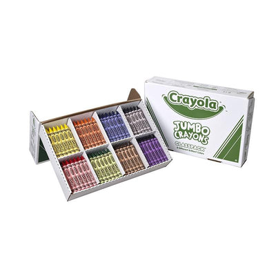 Colorations® Large Crayons - 8 Colors, Set of 400