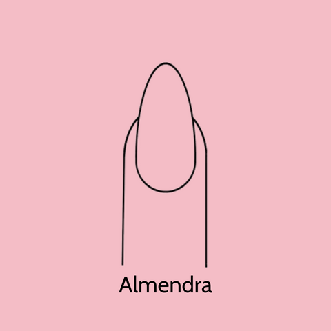 como limar tus uñas de forma de almendra