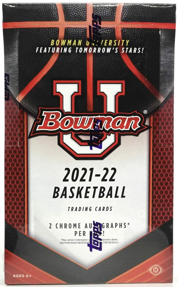 Topps 202122 Bowman University Basketball Hobby Box (24 Packs) Lefty