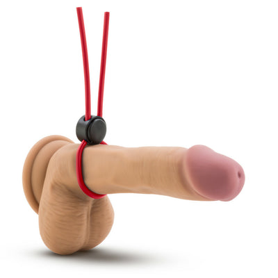 Stay Hard - Silicone Loop Cock Ring - Red | Blush  from The Dildo Hub