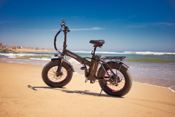 HeyBike E-Bike on the Beach