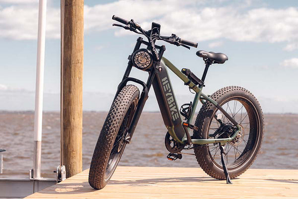 Brawn fat tire electric bike with high-step frame