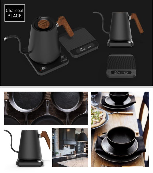 Kitchenboss Barista kettle in black